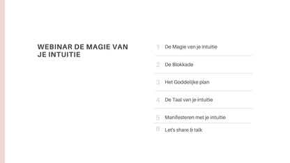 Webinar de Magie van je Intuïtie